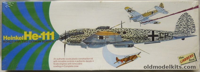 Lindberg 1/64 Heinkel He-111 Bomber, 5305 plastic model kit
